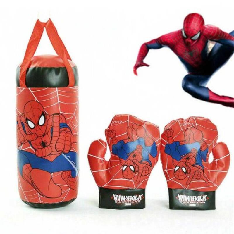 Disney Marvel Spider-man Boxing Toy Red Plastic Punching Gloves For Kids 2-5 Stress Relief