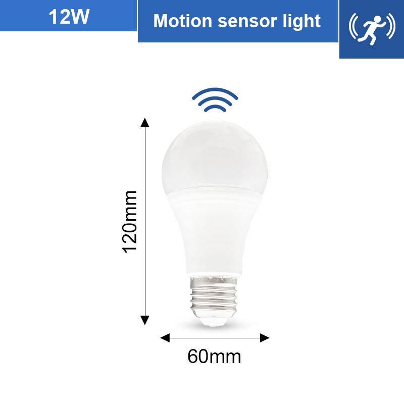 Radar Motion Sensor Light 189-265V E27 LED Lamp Smart Infrared Bulb 6W 9W 12W 15W 18W 20W Working In Night Darkness