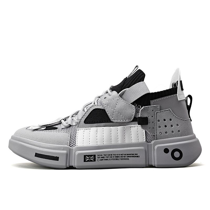 

МОДНЕ ВЗУТТЯ Чоловічі дихаючі спортивні кросівки Спортивне взуття для бігу Відкритий жіночий теніс Тренажер для тренажерного залу 47 сірий колір