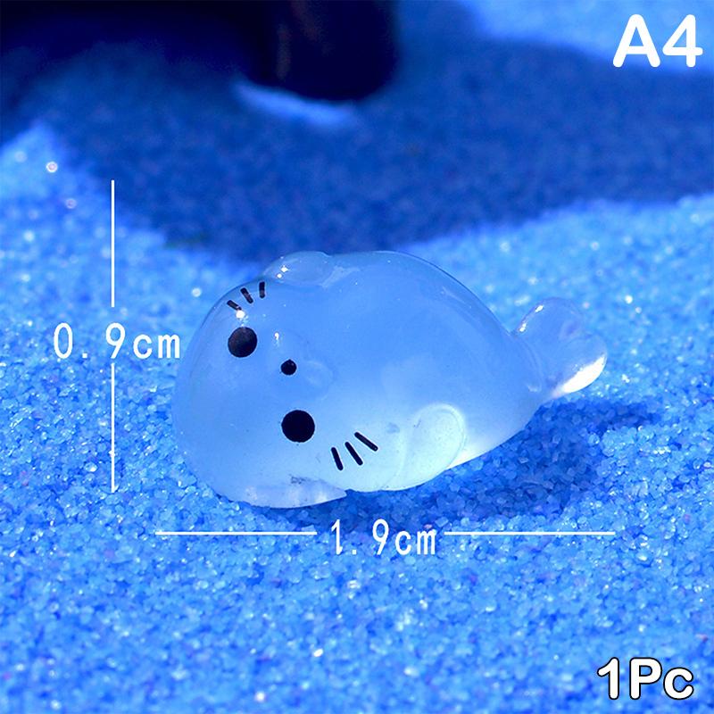 Luminous Seal Marine Animal Ornament Glow Pendant Micro Garden Craft Landscape Fish Tank Craft Decoration