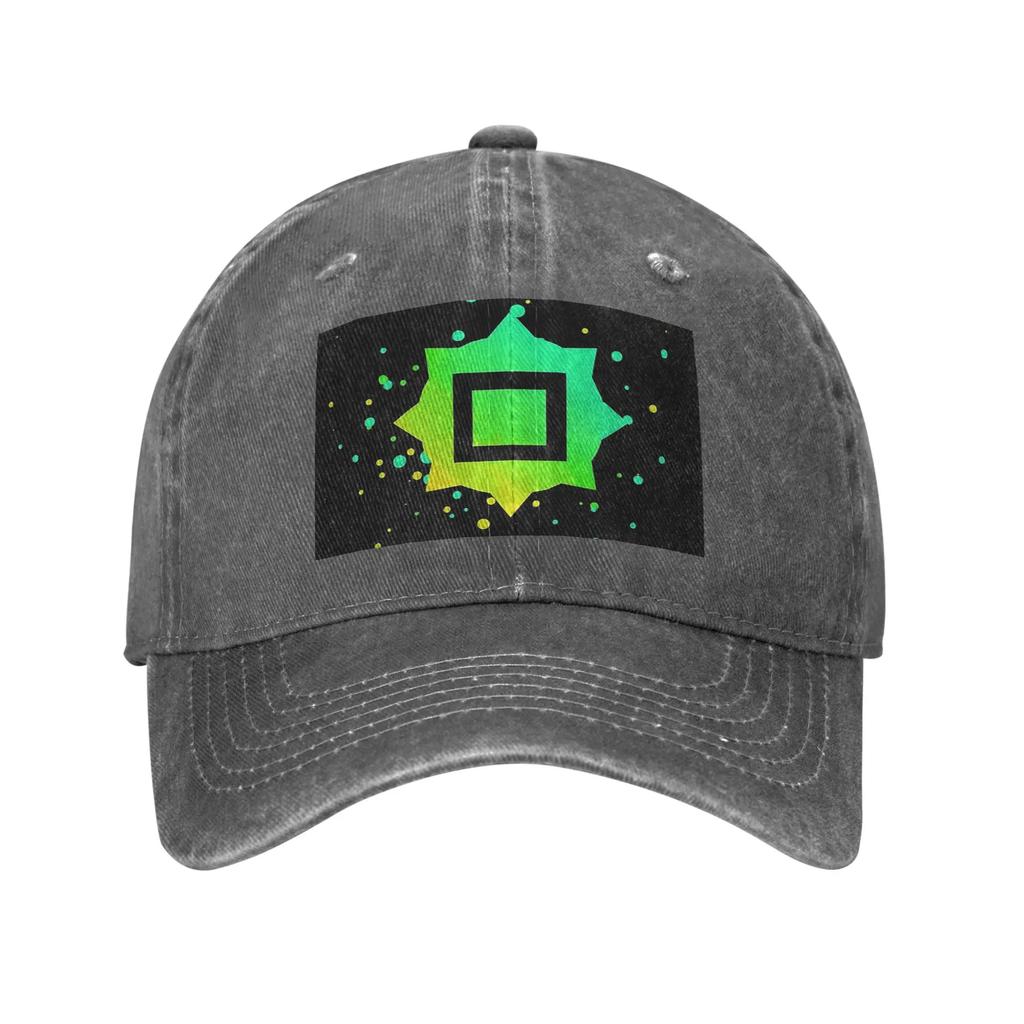 Just Shapes And Blixer Square Denim Cap Casual Baseball Caps Adjustable Hat Summer Unisex Baseball Hats
