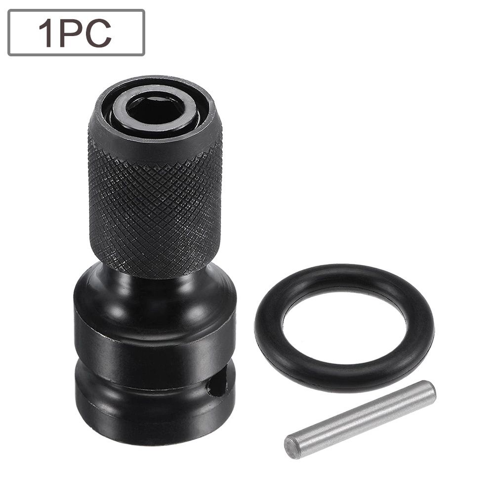 

STONEGO 1PC 1/2 inch Square Drive to 1/4 inch Hex Socket Adapter Converter Chuck Adapter for Impact Air and Electric Wrench