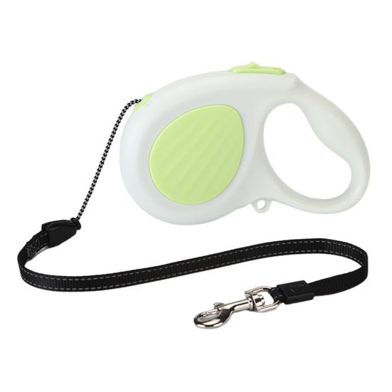 Retractable Dog Leash 16Ft Heavy Duty Nylon Rope Tangle-free Pet Leash Reflective Dog Leash with Handle One Button Control for Small Medium Dogs Walks