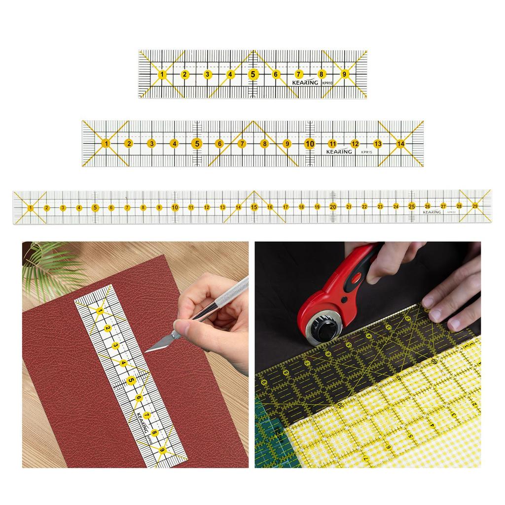 Sewing Tool Quilting Guide Measuring Clothing Making Tailor Patchwork Ruler for Quilter Embroidery Hobbyists DIY Quilting