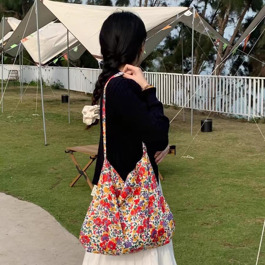 Korean Style Pink Leopard Print One-Shoulder Tote Bag
