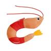 Shrimp Shape Cats Toy With Catnips Insert  Play Teasing Toy Peppermint Bells