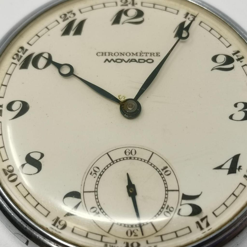 Used CHRONOMETRE MOVADO Manual winding pocket watch Operation not confirmed Clock Used Control number KKVNKO292