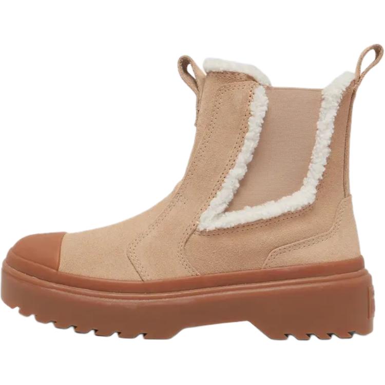 Converse Chuck Taylor All Star Lugged Chelsea Boot GS Warm Quarry Kids Sneakers Tan Egret Gum A09257C