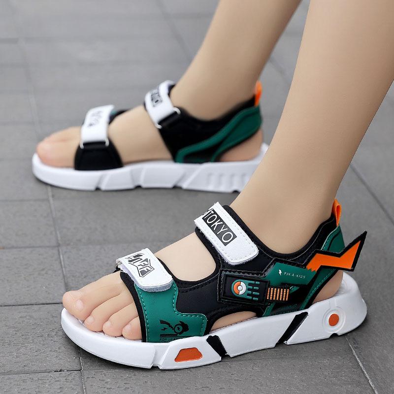Children's Sandals Soft Sole Non-slip and Lightweight 2025 New Summer Primary School Students Middle and Older Boys Children's Shoes