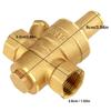 DN15 Brass Adjustable Water Pressure Regulator Reducer With Gauge Meter Brass Pressure Regulator Water Pressure Regulator
