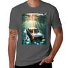 Car Underwater TShirt Daily Wear Plain Short Sleeve Shirt