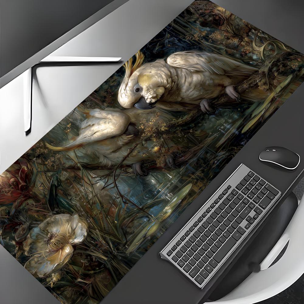 Abstract art parrot pattern Mouse Pad Large Computer Office Game Table Mats Rubber Antislip XXL mouse mat HDP Long Desk Pads