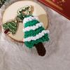 Artisanal Santa Key Chain Adornment Charming Keychain Hand Knitted Christmas Key Accessory Quality Alloy Detailing