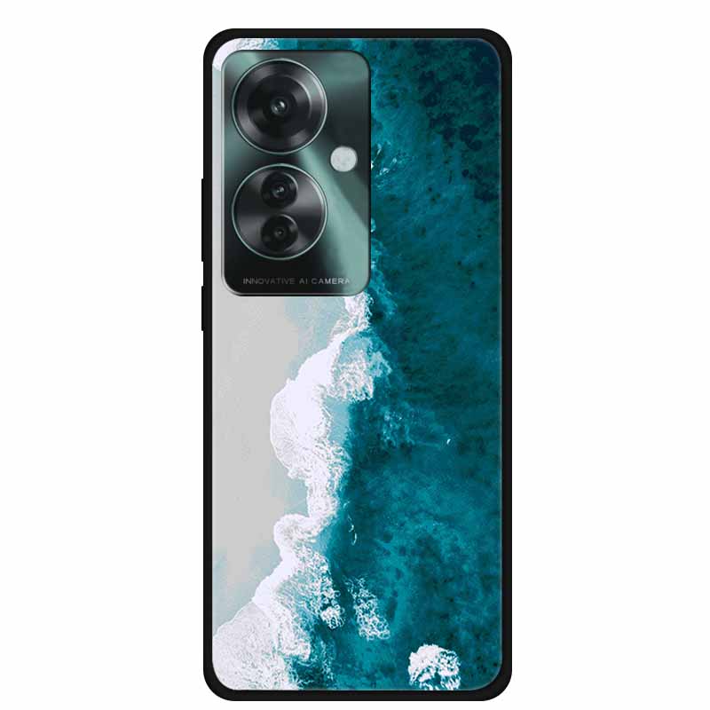 Phone Case for Oppo Reno11 A Silicone TPU Soft Back Cover for Reno 11 A 11A Fashion Shell Floral Shiled Capa 6.7" Funda