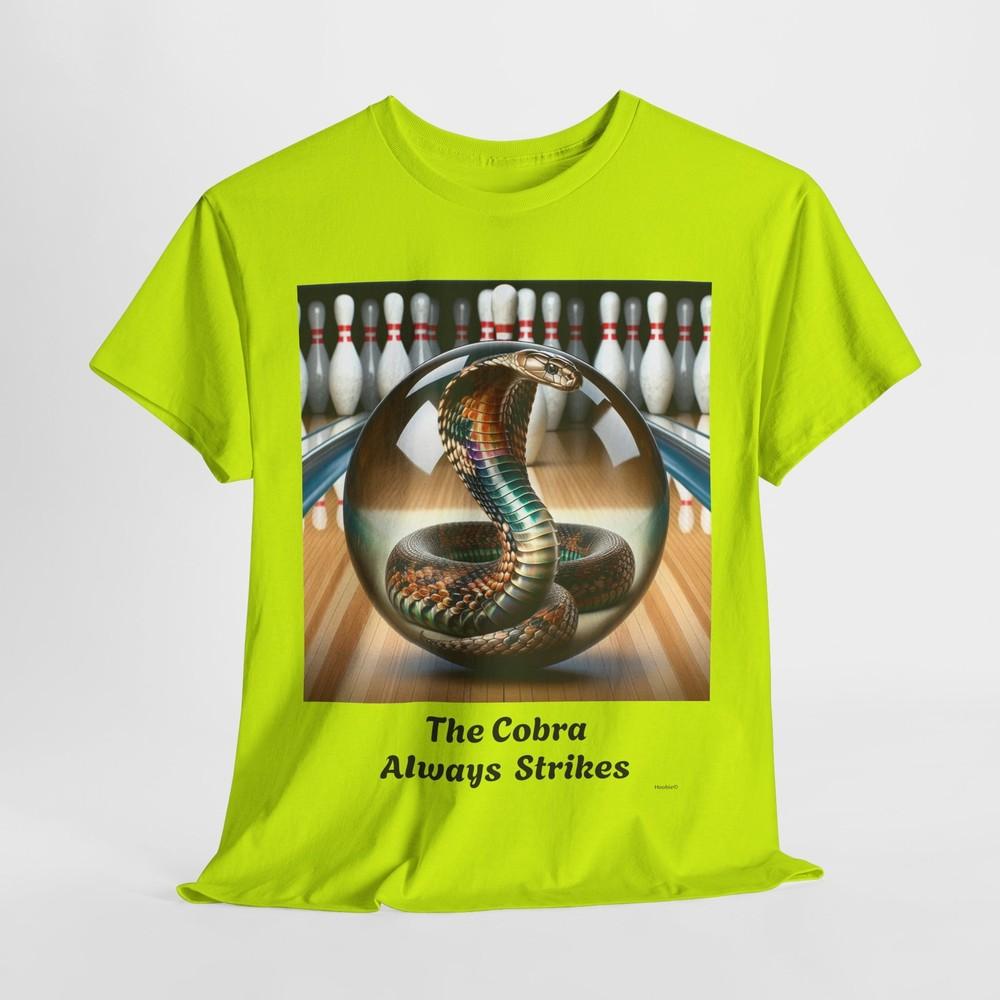 Bowling Cobra Strike Tee, Clear Ball Unisex Cotton Shirt, Bowling Gift, Funny Unisex T-Shirt XL