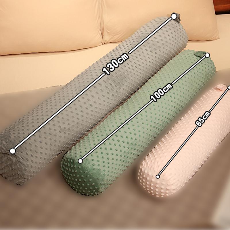 No Filling Long Pillow Case Bean Velvet Pillow Cover Cervical Roll Bed Headrest Side Sleeping Cylinder Pillowcase
