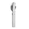 Stainless Steel Tableware Set 3-in-1 Knife Fork Spoon Foldable Student Dormitory Utensils Portable Office Lunch Cutlery Set for Camping Travel