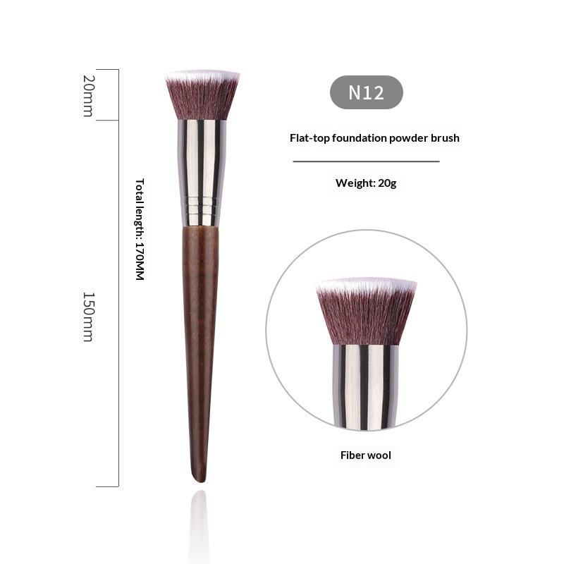 Professional Animal Hair Makeup Brush Set Complete Soft Bristles for Eyeshadow Lip Foundation Beginner Use