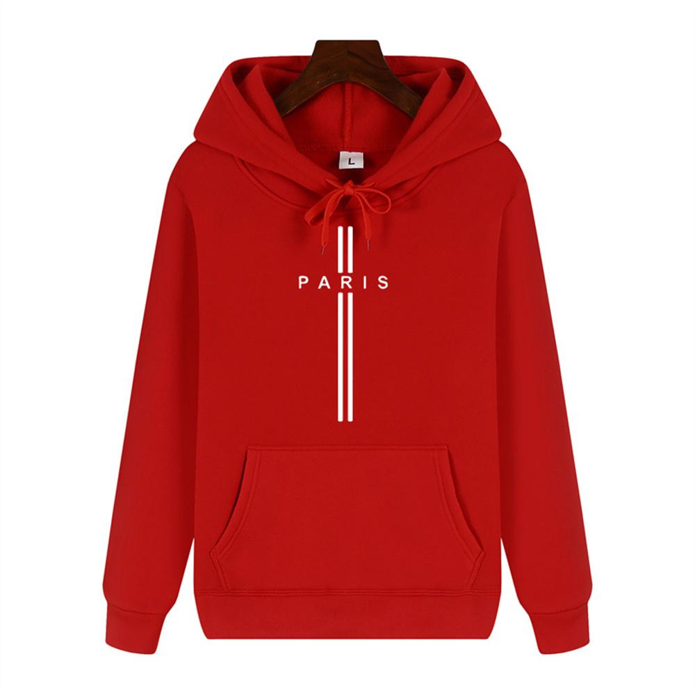 Simple Personality Printed Autumn and Winter Comfort Plus Cashmere Men's High Quality Casual Fashion Warm Street Hoodie