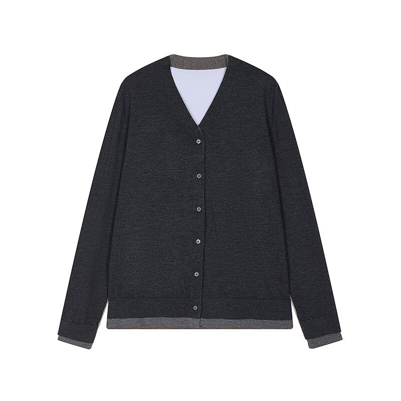 JNBY 2025 Autumn V-Neck Loose Knit Cardigan