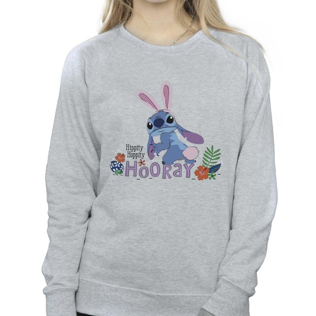 Disney Moletom feminino/feminino Lilo & Stitch Hippity Hop Stitch