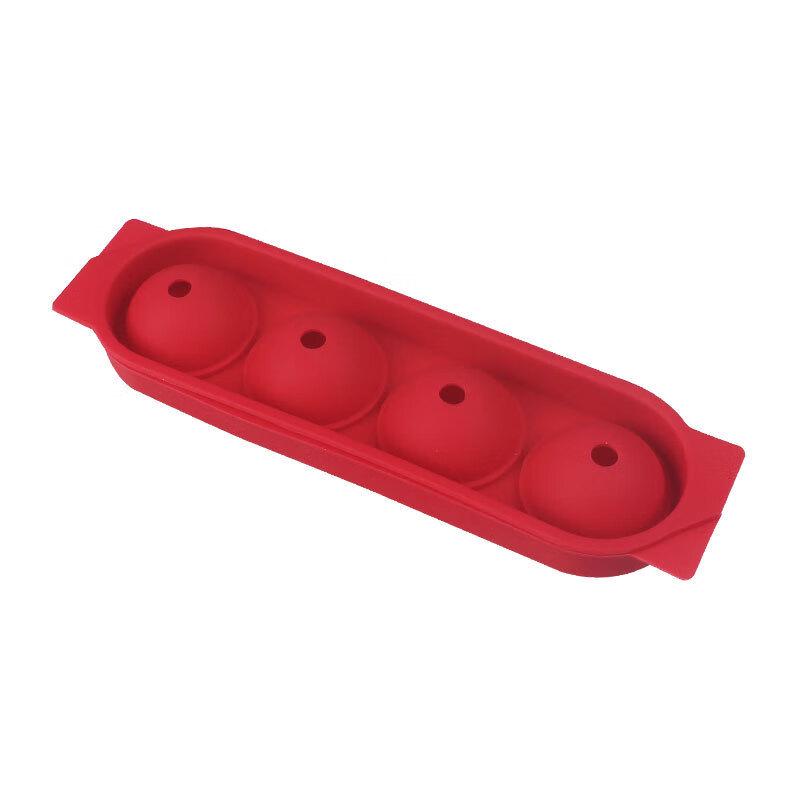 ZISIZ Large Silicone Ice Ball Mold (4-Cavity)