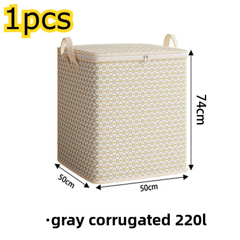 Extra Large Storage With Zipper Bag - Clothing, And Underwear Storage Bag Multifunctional Bedding, Under Bed Storage Bag