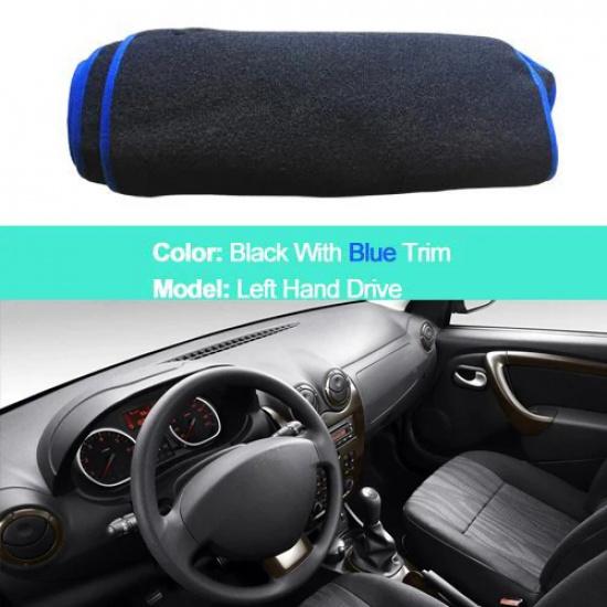 2 Layers Car Inner Dashboard Cover Capet Cape For Dacia Duster 2011 Dashmat Sunshade Pad Cover Carpet Dash Mat Cushion