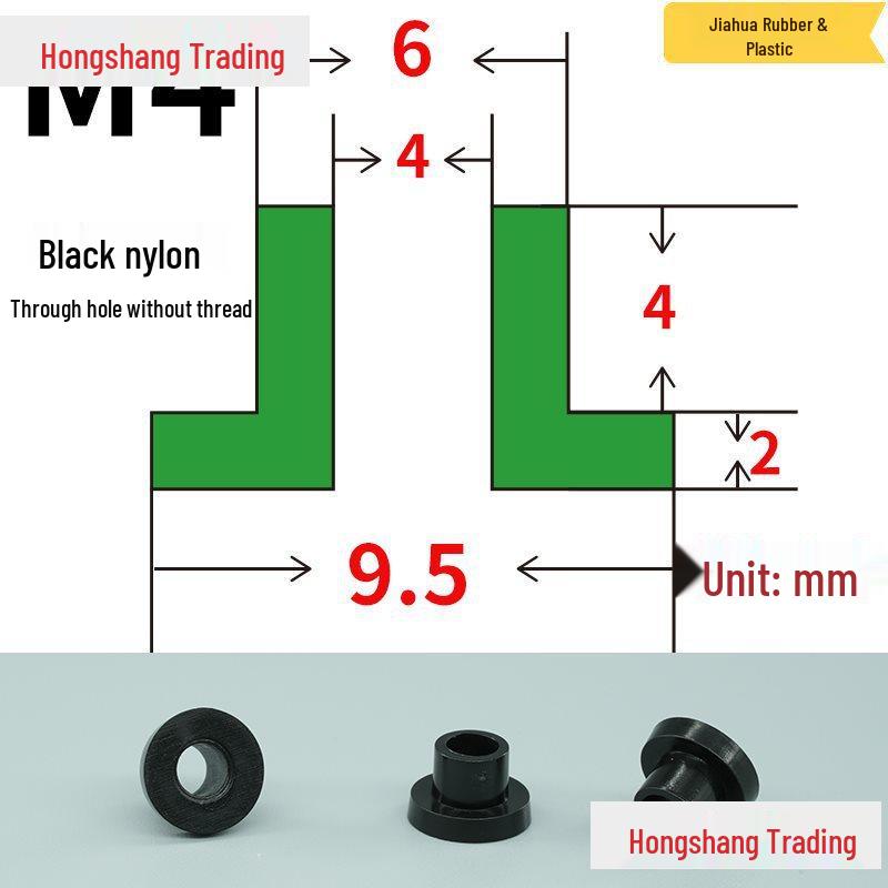 Step T-Shaped Nylon Insulating Bushing Washer, M3-M35 Thread Protection Spacer