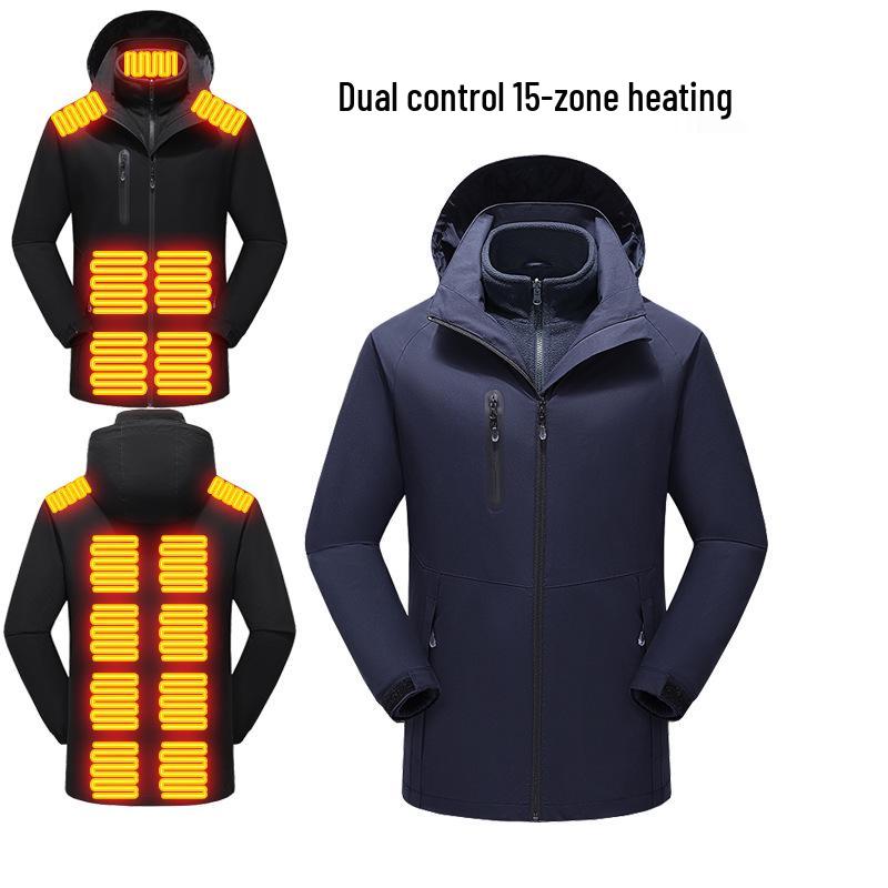 Winter 3-in-1 Electric Heated Ski Jacket