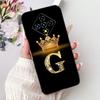 For Infinix Zero 8 8i Fashion Crown Letter Phone Case For Infinix Zero8 Zero8i X687 X87B Black Silicone Soft Cases Bumpers