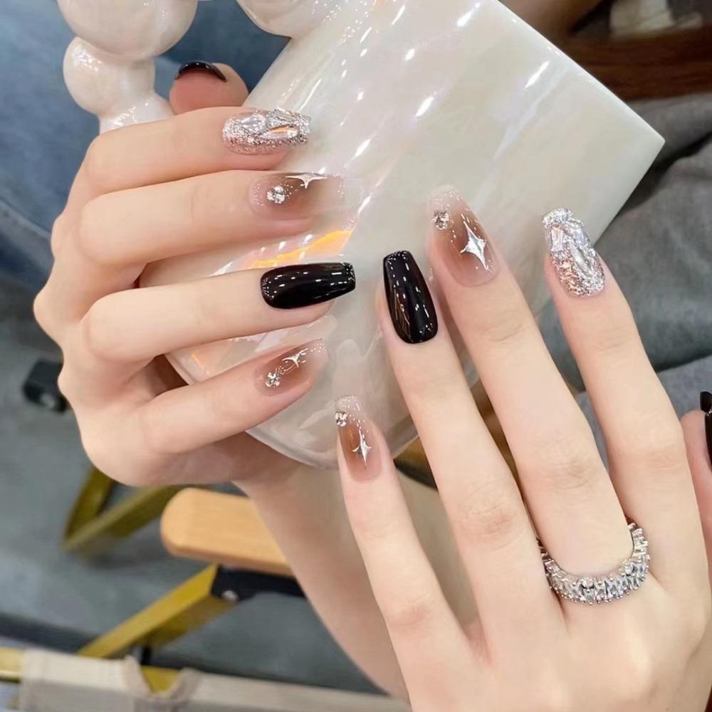 Frühling und Sommer Wind Tragen Nagel Reiner Wunsch Nagelpflaster Aufhellend Abnehmbares Nagelstück Langes und kurzes Nagelstück Fertigprodukt