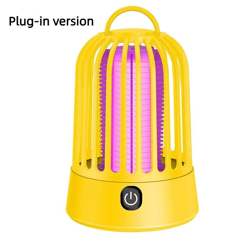 Electric Portable Mosquito Zapper With 360 Degree Uv Attraction Perfect For Home Bedroom Camping Use