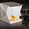Mini Folding Photo Booth Softbox Small LED Lights Portable Folding Light Box Photo Props Double Light Strip 6 Color Backdrop