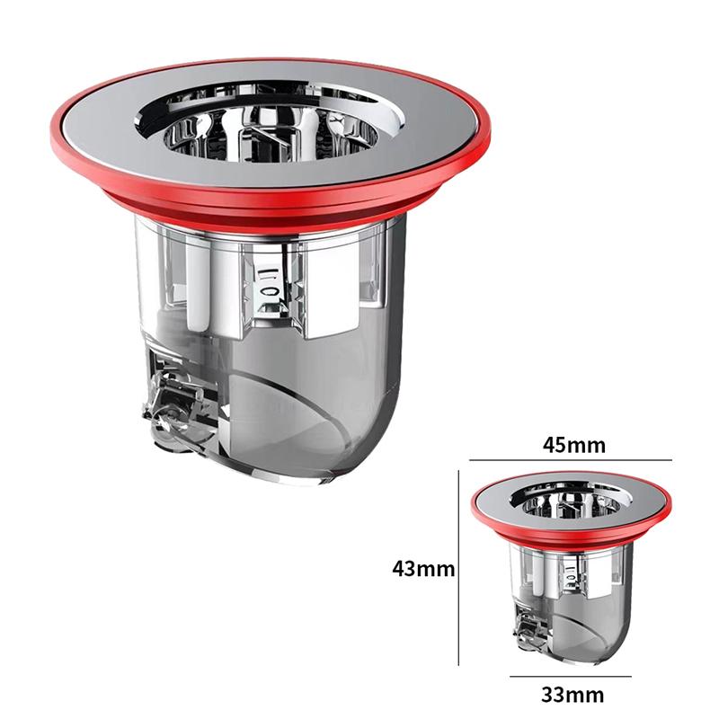 

Новый сливной слив для ванной комнаты съемный фильтр для волос односторонний сливной клапан прочный автоматический слив для душа аксессуары для канализации