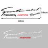 Sport Letter Car Stickers Emblem Badge Decal Auto Automobile Bonnet Sticker For Honda Fit Civic Jazz CITY Accord CR-Z VTEC Vezel IQ1