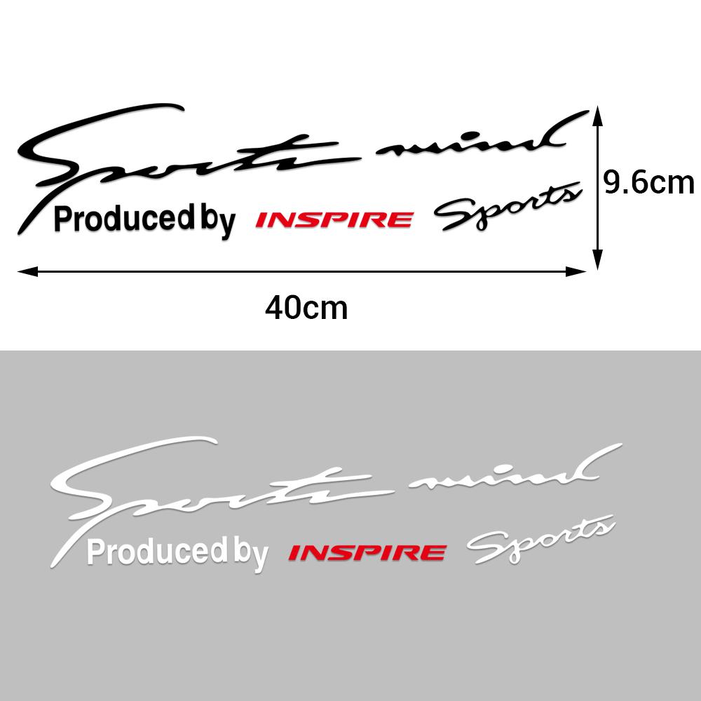 Sport Letter Car Stickers Emblem Badge Decal Auto Automobile Bonnet Sticker For Honda Fit Civic Jazz CITY Accord CR-Z VTEC Vezel IQ1