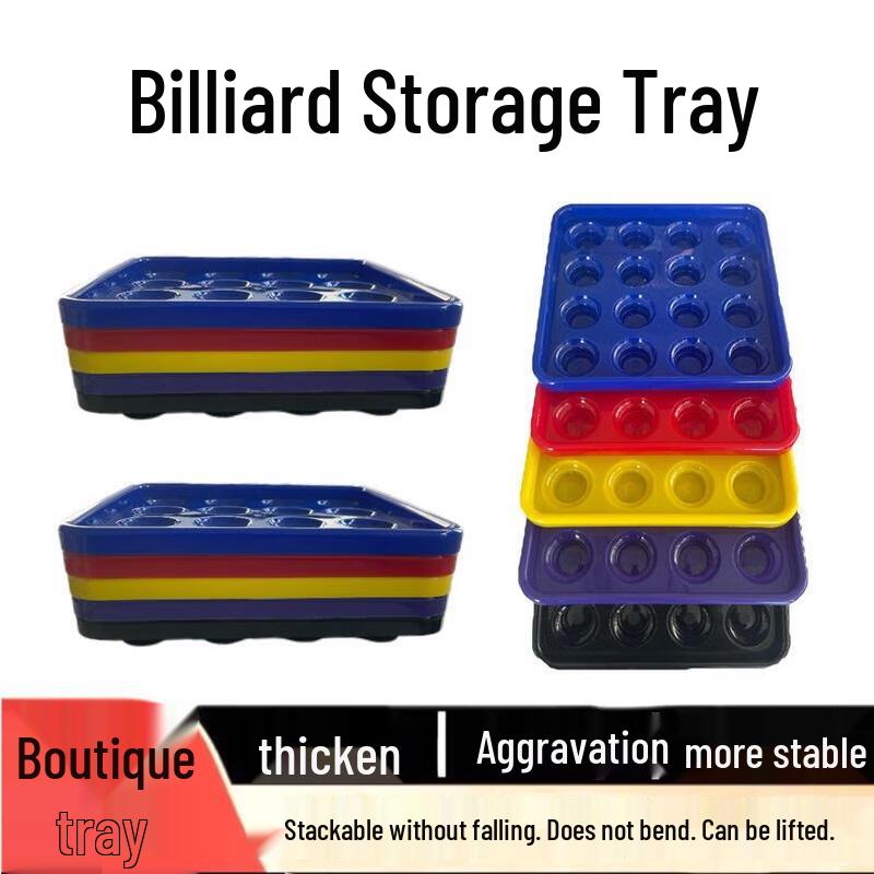 Jundingying Thickened Heavy-Duty Billiard Ball Storage Tray - 5 Pack