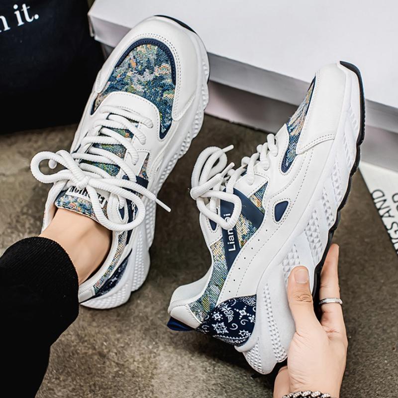 Męskie buty tenisowe 2025 Casualowe sneakersy Modne męskie Oddychające Odporne na zużycie Buty do biegania na platformie Nowe Zapatillas Hombre Tênis