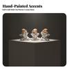 3 Pieces Seated Angel Figurines Decorative Resin Angels Lightweight for Desk