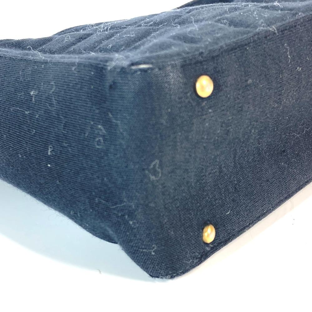 CHANEL Quilted Logo Chocolate Bar CC Mark accessory pouch Shoulder Bag Black