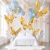 6PCS Double Layers Butterfly Ornament Paper Decorative Butterfly  Home Decoration