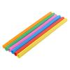 Colorful Straws Drinking Smoothie Flat End Multi Color Oversized