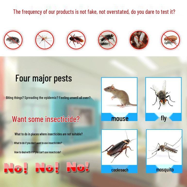 Smart Variable Frequency Pest Repeller: Ultrasonic Mosquito, Mouse & Cockroach Control Device.