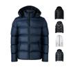 Wasserdichte Baumwoll-Outdoor-Jacke für Herren in Übergröße - Verdickt und mit Kunstdaunen