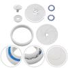 For Polaris 280 Pool Cleaner Wheel Set with Large C6 Wheel C10 Tire and C66 Axle for Effective Debris Protection