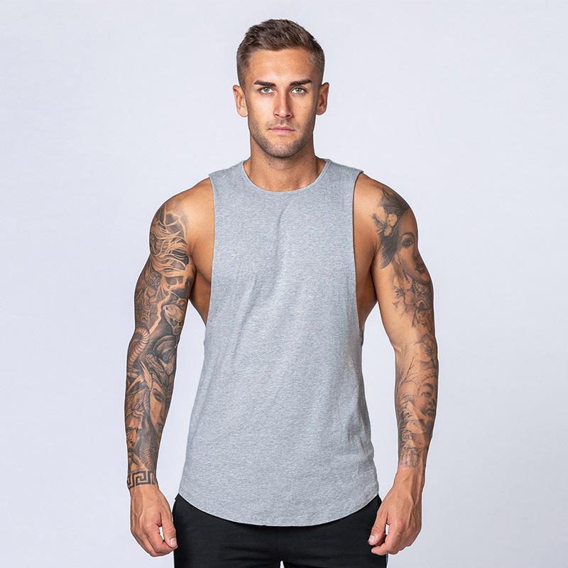 Workout Singlets Gym Clothing Bodybuilding Mesh Fitness Mens Tank Top Vest Muscle Sleeveless Sportswear Undershirt Stringer