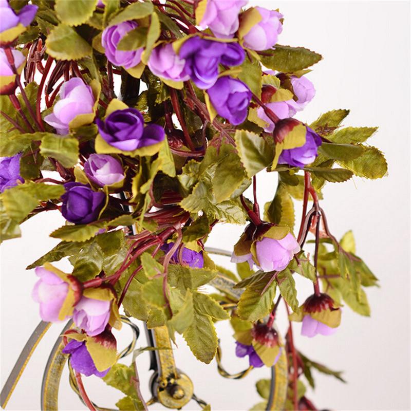 

220 см искусственные шелковые розы плющ искусственные цветы с зелеными листьями для домашнего свадебного украшения подвесная гирлянда декор