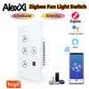 Zigbee Smart Wifi Fan Light Switch EU/AU Ceiling Fan Lamp Switch Smart Life APP Works With Alexa Google Home