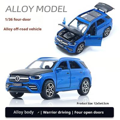 1:36 Modelo de Carro de Liga de Alumínio Simulado Quatro Portas Brinquedo Infantil SUV Carro Menino Off-Road Decoração Carro Die Cast Presente Infantil